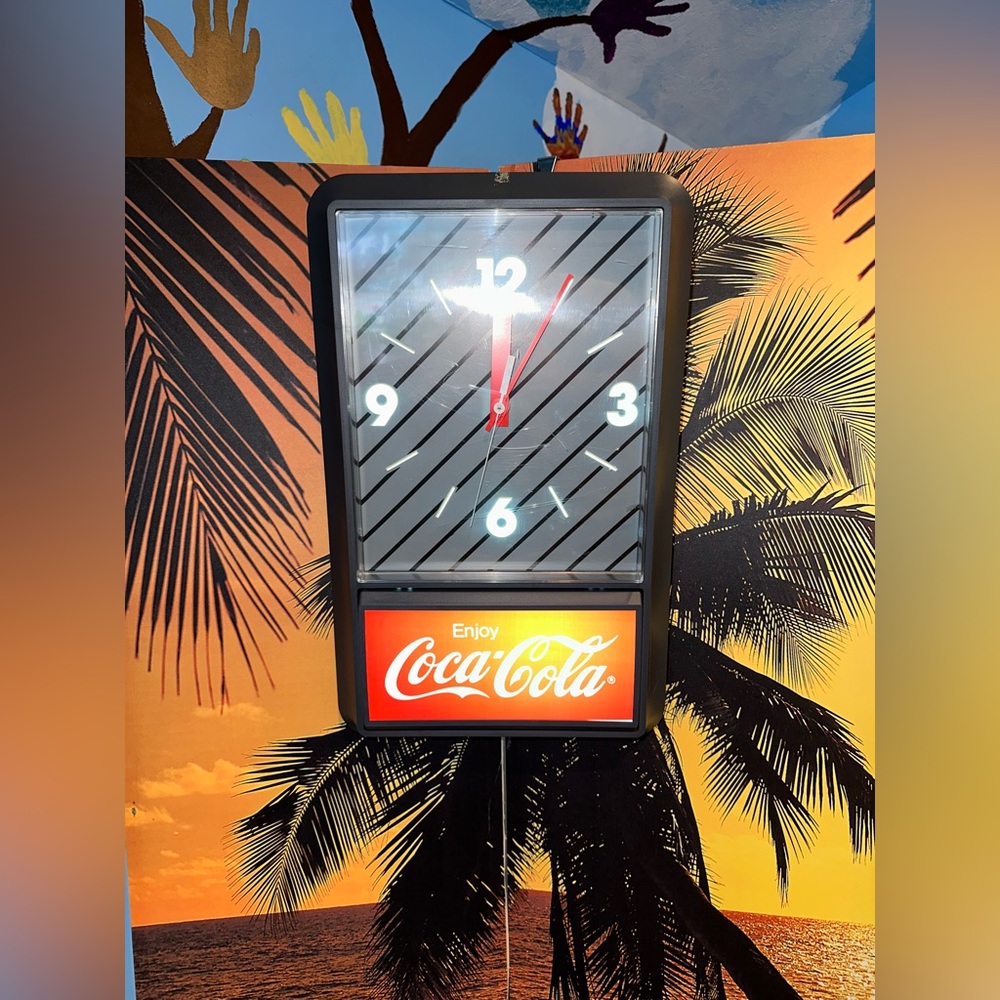 Coca Cola Light Up Clock Display